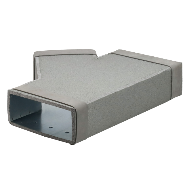 Thermoduct T-Stück 45 Grad 220x80 - 170x80 für Luftkanäle