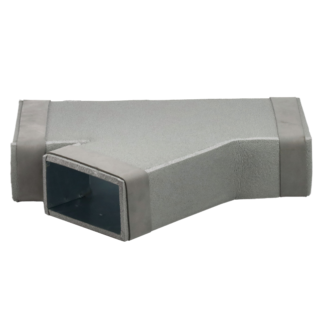Thermoduct T-Stück 45 Grad 220x80 - 170x80 für Luftkanäle