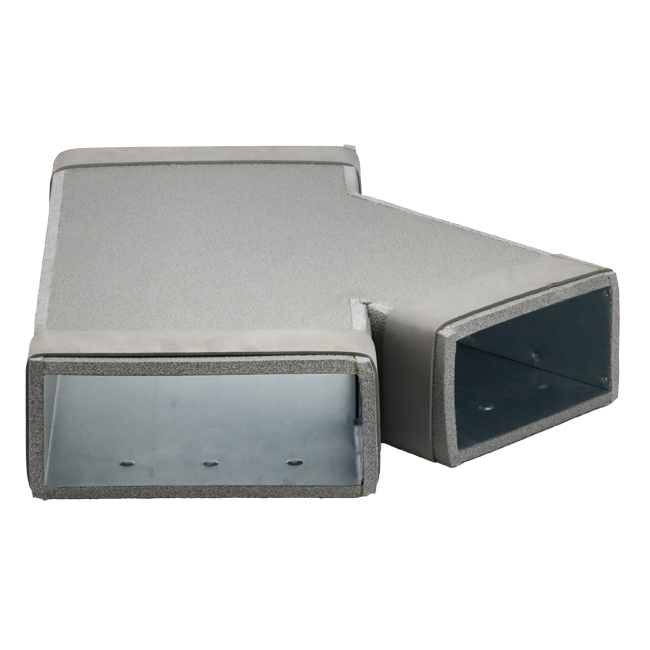 Thermoduct T-Stück 45 Grad 220x80 - 170x80 für Luftkanäle