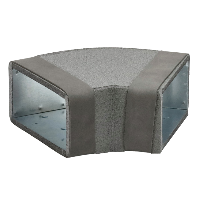 Thermoduct Bogen 45 Grad 170x80 horizontal für Kanalisation
