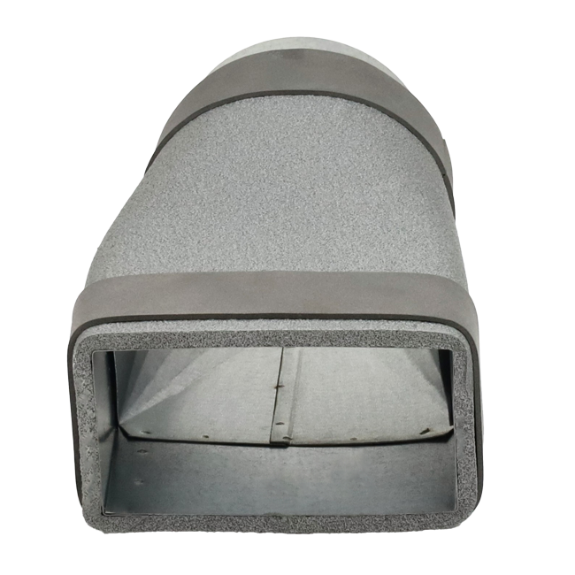 Thermoduct Reduzierstück 220x80 mm nach Rohr Ø 125 mm