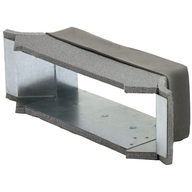 Thermoduct seitlicher Anschluss 170mm x 80mm für Kanalisation