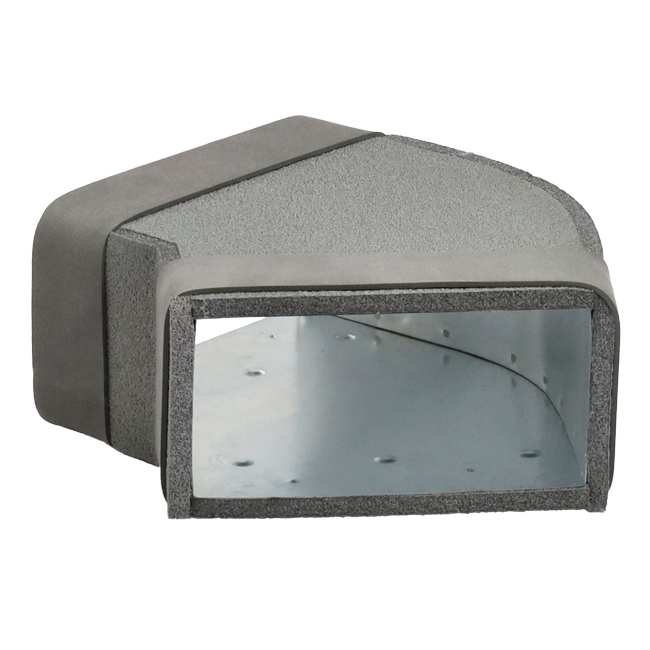 Thermoduct Bogen für Flachkanal 45º 300x80 mm Horizontal