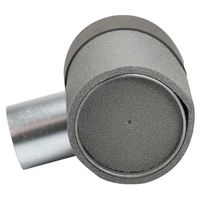 Thermoduct Ventilanschluss Ø 125 mm nach Ø 80 mm für Tunnelbau