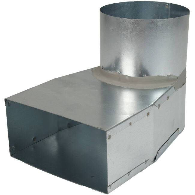 Rohrwinkel 220x80 mm bis Durchmesser 160 mm für Durchführungen