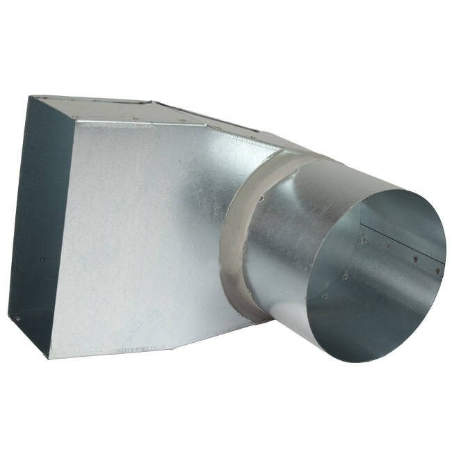 Rohrwinkel 220x80 mm bis Durchmesser 160 mm für Durchführungen