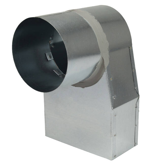 Rohrwinkel 220x80 mm bis Durchmesser 160 mm für Durchführungen