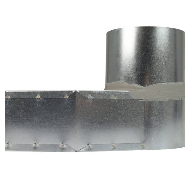 Rohrwinkel 220x80 mm bis Durchmesser 160 mm für Durchführungen