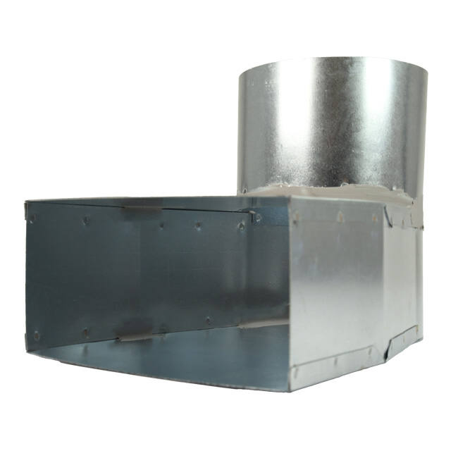 Rohrwinkel 220x80 mm bis Durchmesser 160 mm für Durchführungen