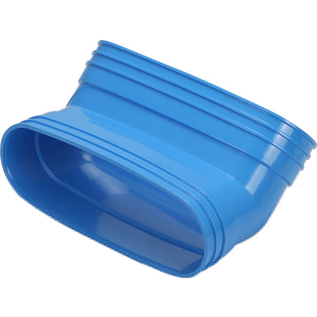 Wavin Ventiza Bogen 45 Grad PVC oval 235x80 mm vertikal M/M