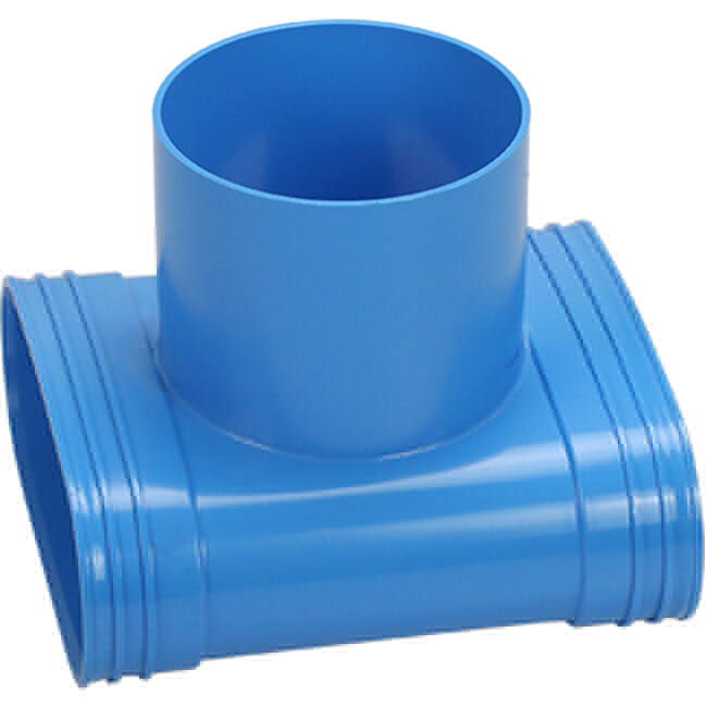 Wavin Ventiza PVC T-Stück oval 195x80 mm mit Durchmesser 160 mm M/M/M