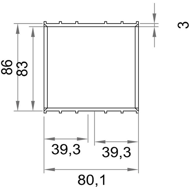 Wavin Ventiza PVC Klebemuffe oval 195x80 mm M/M