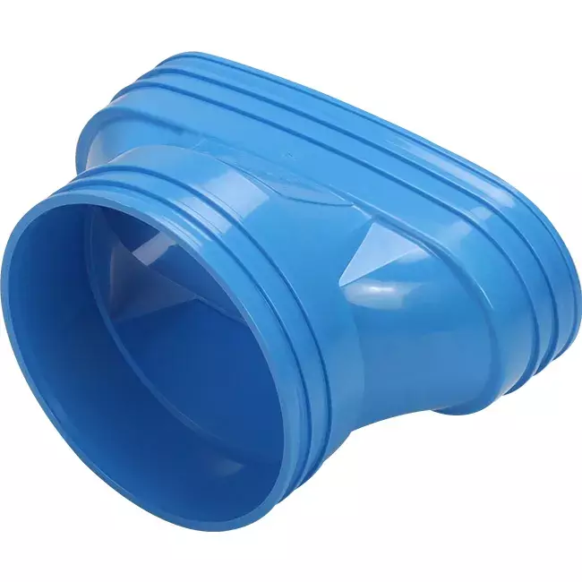 Wavin Ventiza Verlauf PVC oval 195x80 mm auf 125 mm M/M