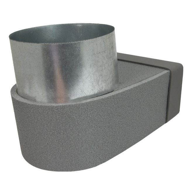 Thermoduct Rohranschluss 220x80 mm nach Ø 125 mm