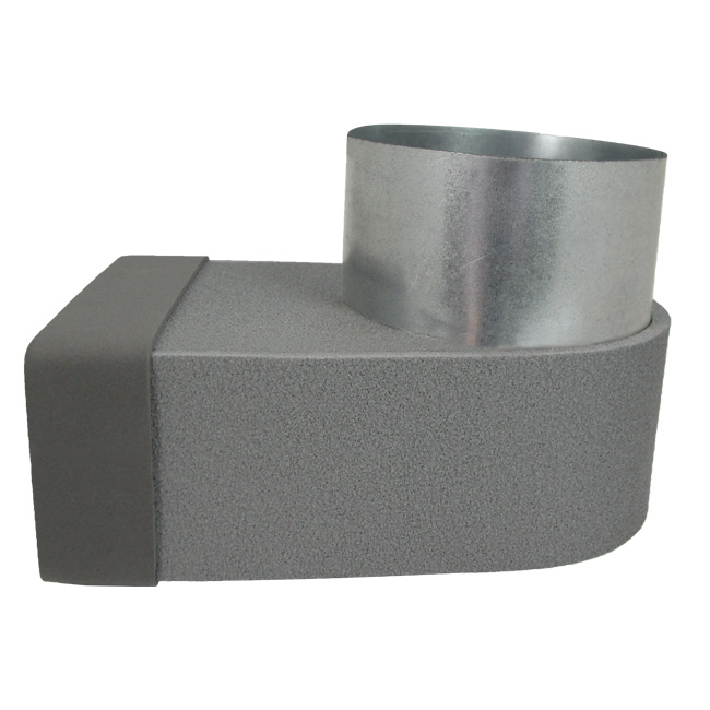Thermoduct Rohranschluss 220x80 mm nach Ø 160 mm