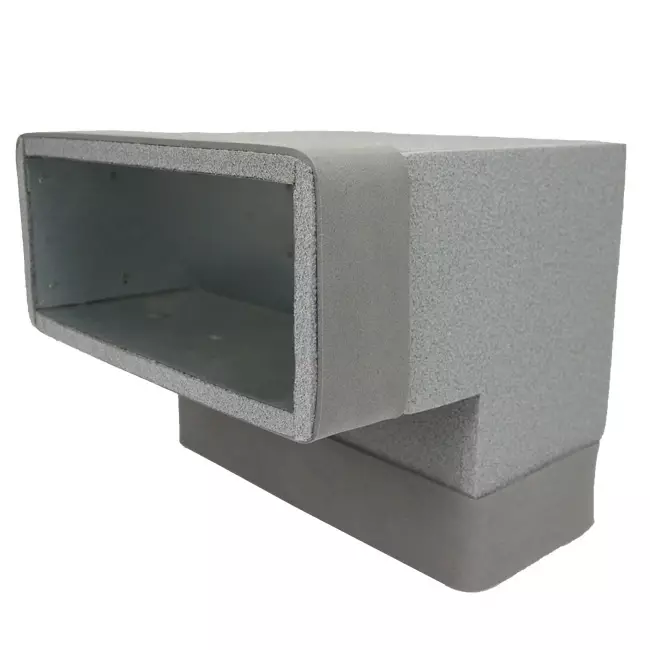 Thermoduct-Bogen 90 Grad 170x80 vertikal für Rohrleitungen