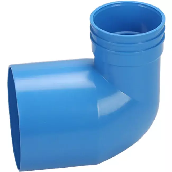 Wavin Ventiza Endstück 90 Grad PVC rund 125x80x100 mm M/M