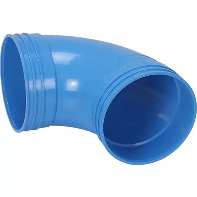 Wavin Ventiza 90 Grad Bogen PVC rund 125 mm M/M