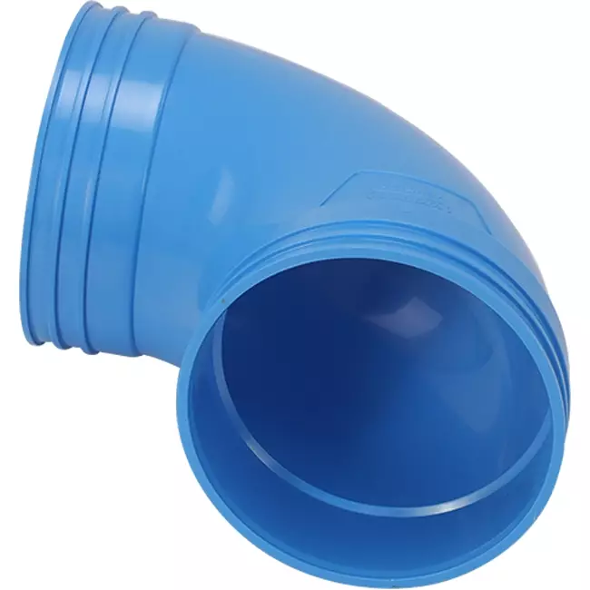 Wavin Ventiza 90 Grad Bogen PVC rund 125 mm M/M