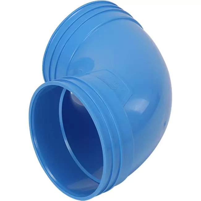 Wavin Ventiza 90 Grad Bogen PVC rund 125 mm M/M