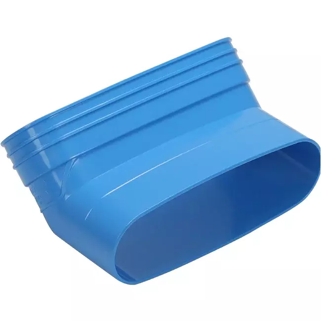 Wavin Ventiza Bogen 45 Grad PVC oval 195x80 mm vertikal M/S