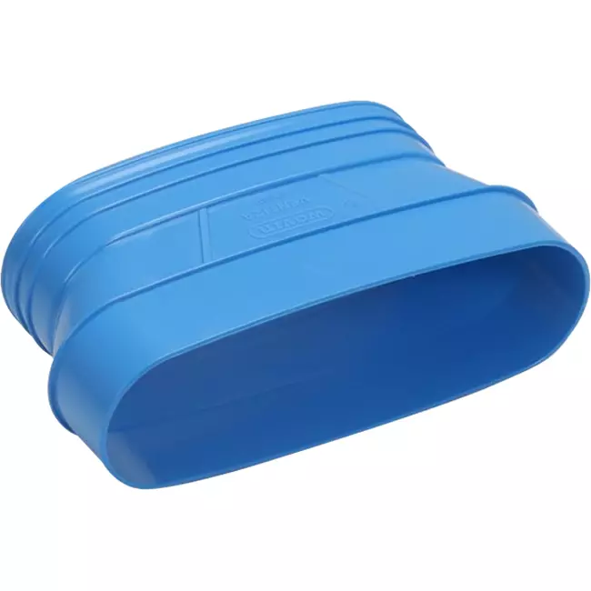 Wavin Ventiza Verlauf PVC oval 235x80 mm auf 195x80 mm M/S