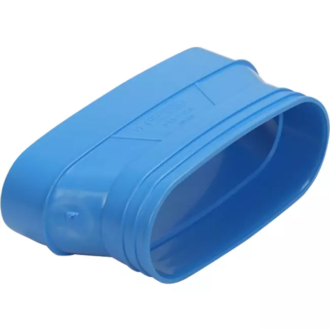 Wavin Ventiza Verlauf PVC oval 235x80 mm auf 195x80 mm M/S