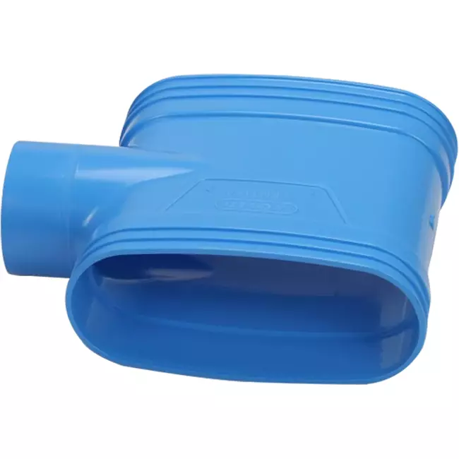 Wavin Ventiza T-Stück PVC oval 195x80 mm M/M/M