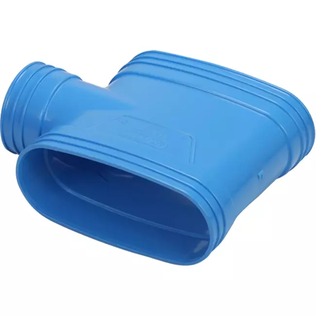 Wavin Ventiza T-Stück PVC oval 195x80 mm M/M/M