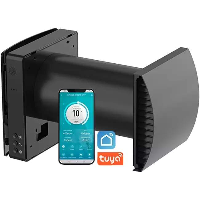 Econox Eco Pair Plus dezentrales Wärmerückgewinnungsgerät SG-ERV-150 schwarz