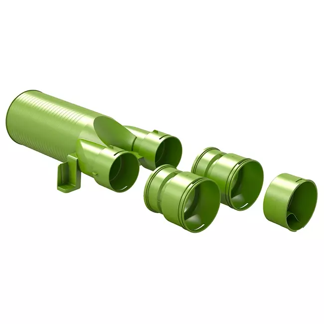 Ubbink Air Excellent 48C Ventiladapter mit einem Durchmesser von 125 mm