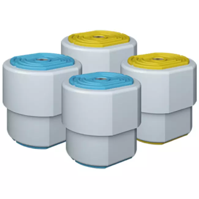 ClimaConnect Vibrationsset 1.2 blau/gelb, mit Feder, für Geräte bis 80 KG