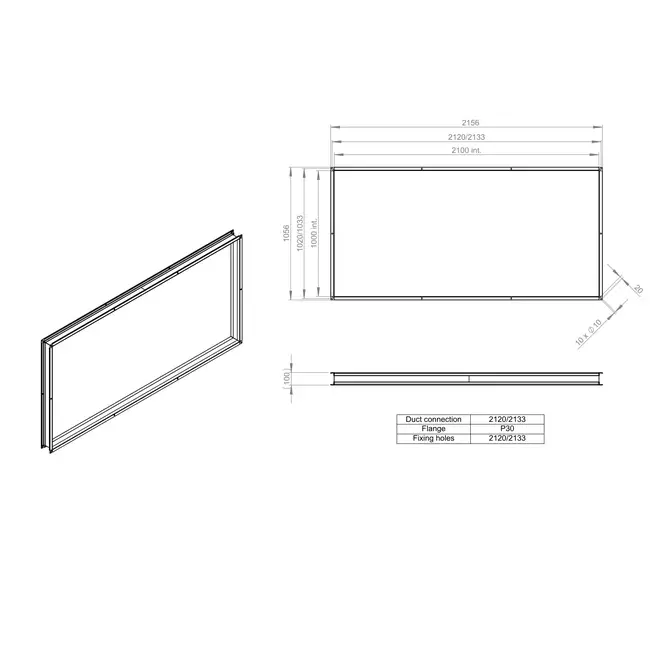 Flexibler Stutzen 2100 x 1000 - VS 210100