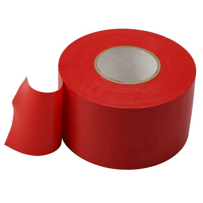 PVC-Band rot 50 mm breit - Rolle 33 m