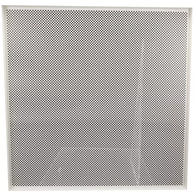 Perforierte Deckenplatte 600 x 600 mm zum Einlegen in Systemdecken - RAL9010