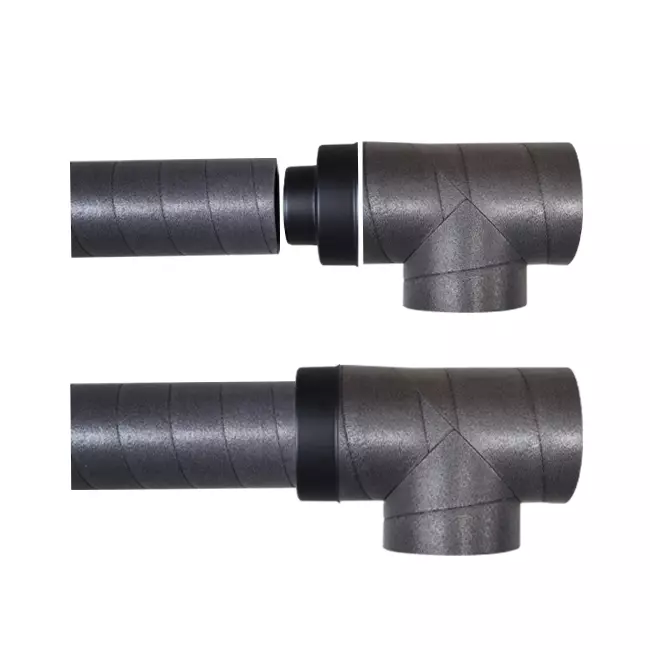 Ubbink Aerfoam 90 Grad T-Stück 160 mm