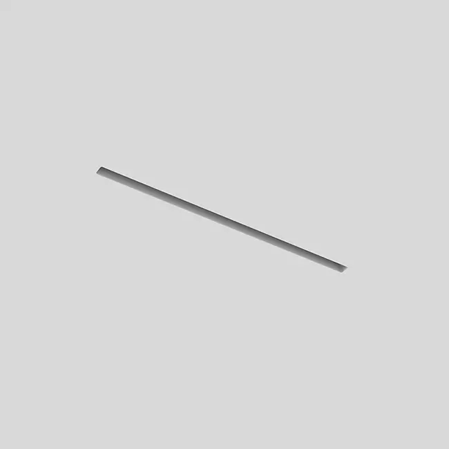 Ergovent verputzbarer rahmenloser Schlitzdurchlass 500 mm mit Anschlussdurchmesser 75 mm - Standard