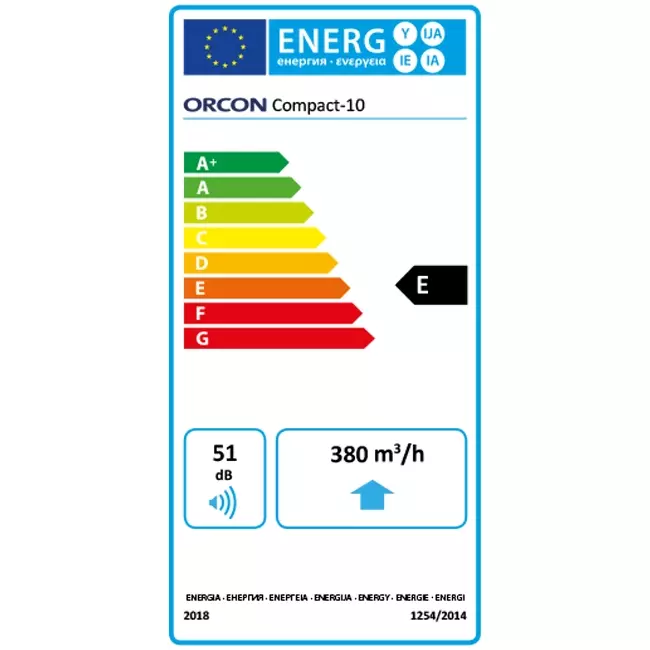 Orcon Compact 10P 320 m³/h - Perilex-Stecker