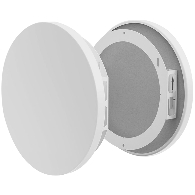 Überströmgitter mit Schalldämmung - 160 mm XL - RAL 9003