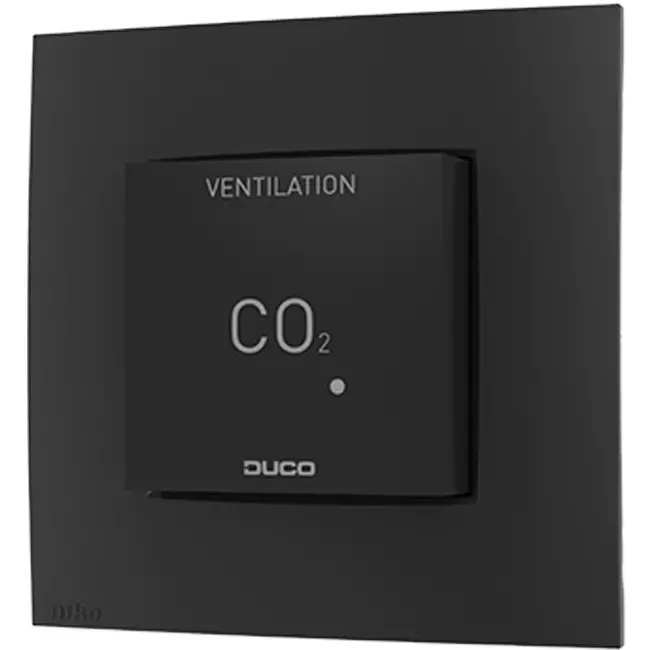 Duco CO2 Raumfühler ohne Steuerung RF/Wired schwarz