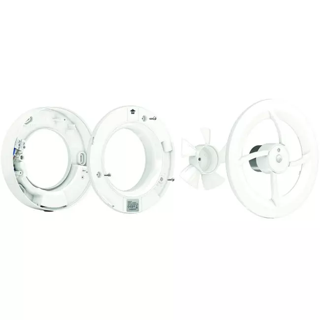 Solara Badventilator mit Wärmemotor - 100 mm Durchmesser - mattschwarz