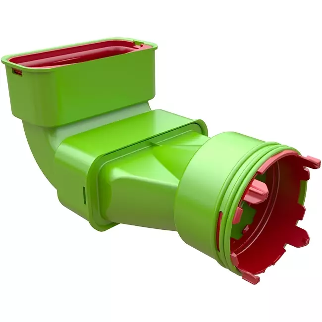 Ubbink Air Excellent 48C - 55SC biegen 90° Reduzierstück - vertikal