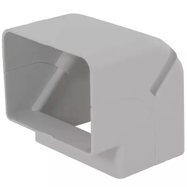 ClimaConnect Außenbogen für Montageschacht 75 mm - RAL 9010
