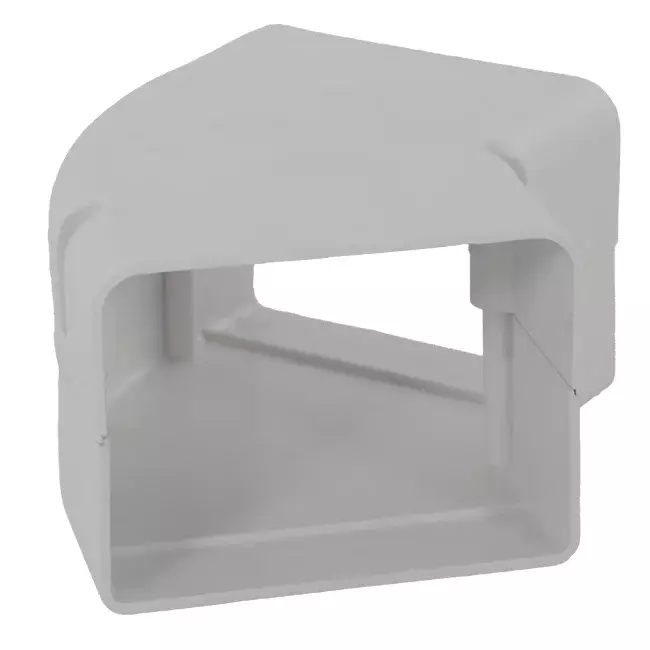 ClimaConnect 45° Flachbogen für Montageschacht 100 mm - RAL 9010