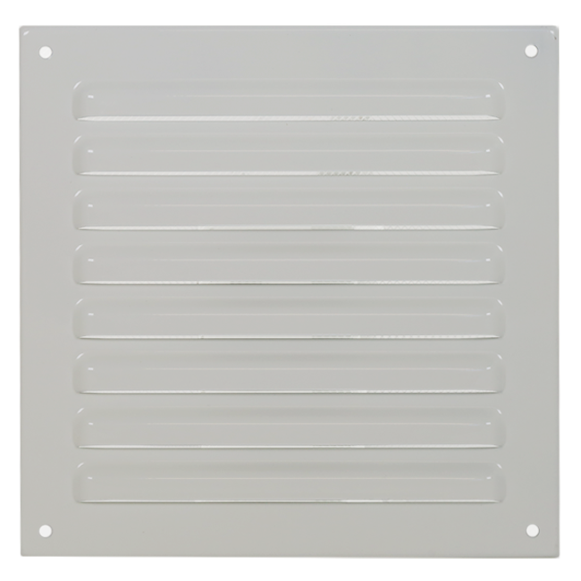Außengitter quadratisch 150x150mm Aluminium - RAL9010