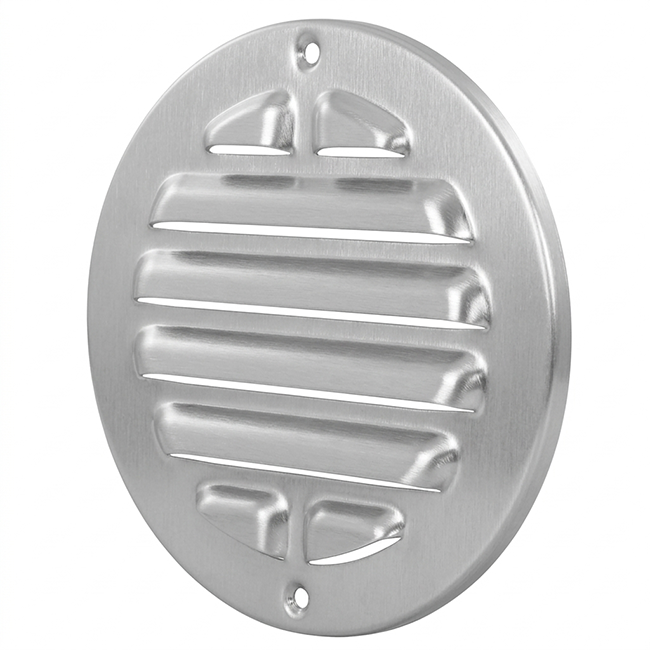 Außengitter rund 160 mm - eloxiertes Aluminium