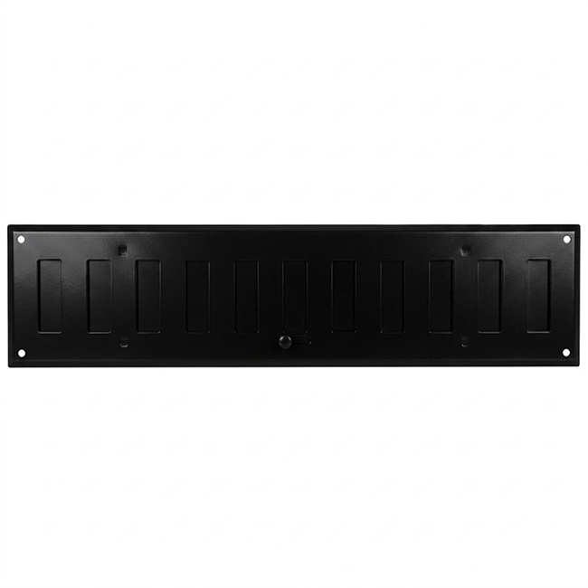 Wandgitter verstellbar 500x100mm Metall - RAL9005 30% Glanz