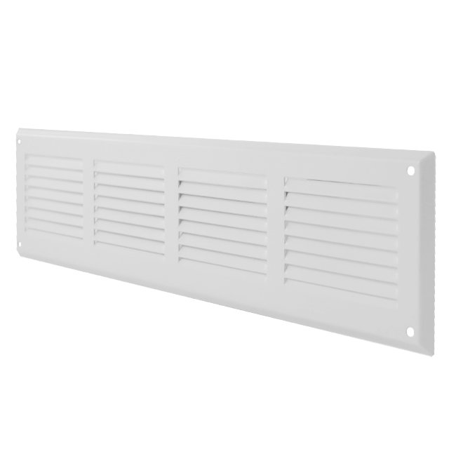 Wandgitter 500x100mm Aluminium - RAL9016