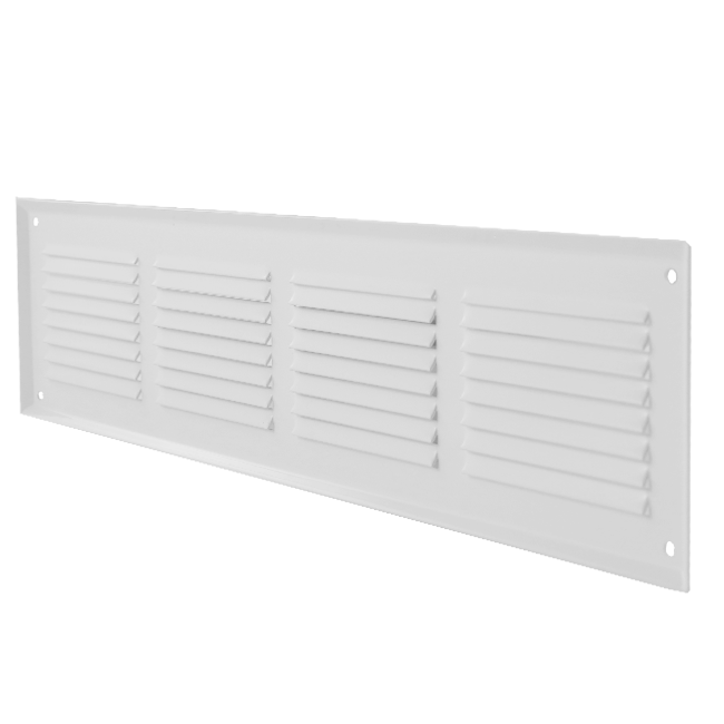 Wandgitter 500x100mm Aluminium - RAL9016