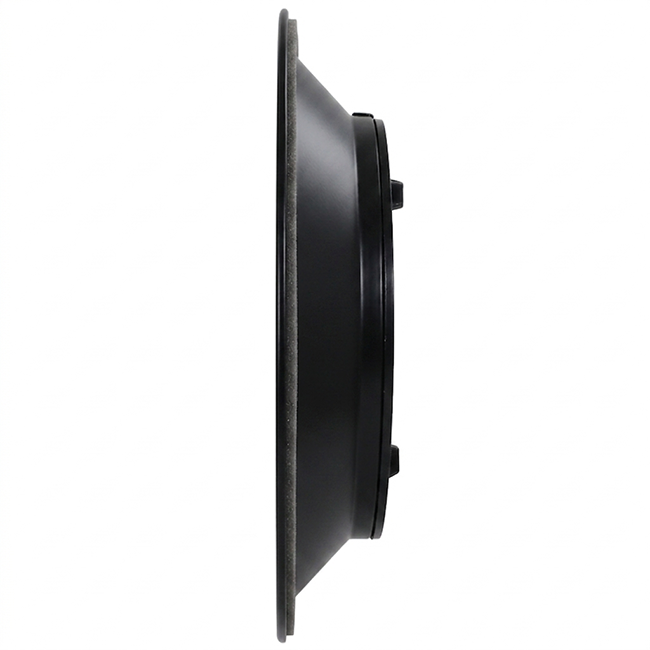 Deckendiffusor rund mit festem Muster Ø 150 mm - RAL9005 30% Glanz